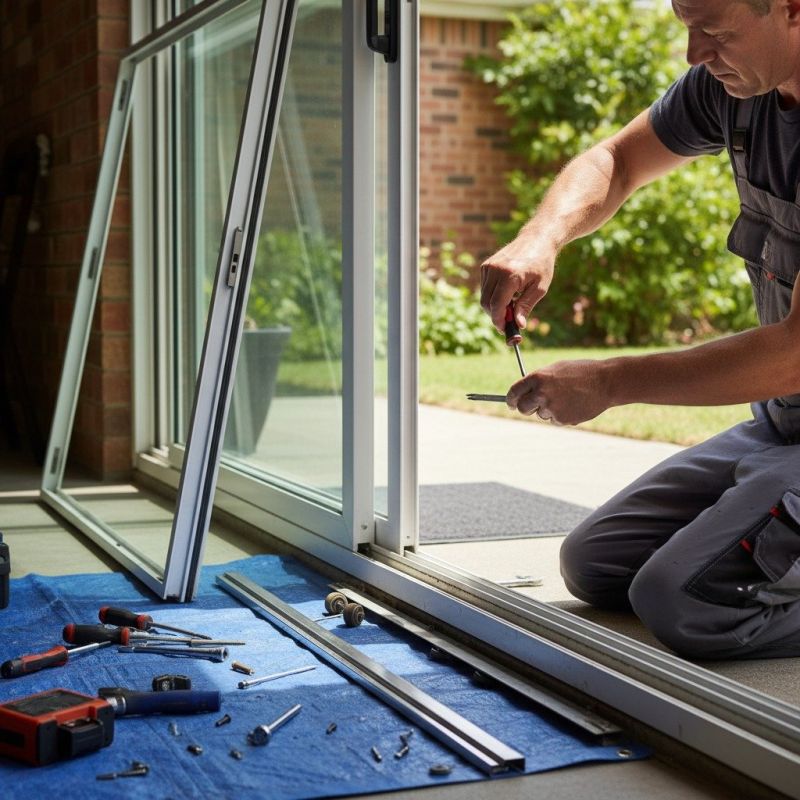 Patio Door Track Repair in Conroe, TX