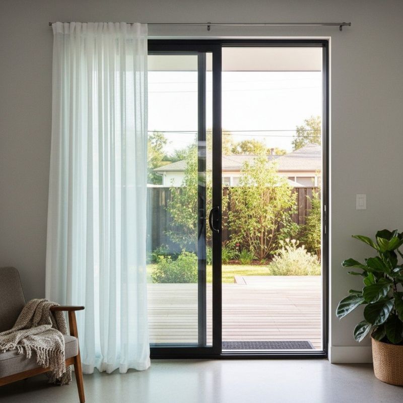Wood Sliding Door Installation in Cary, NC